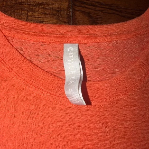 Athleta Orange Sleeveless Tank Top - Picture 3 of 4